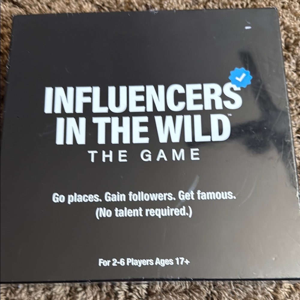 Influencers in the Wild Game - Sleek Black Edition